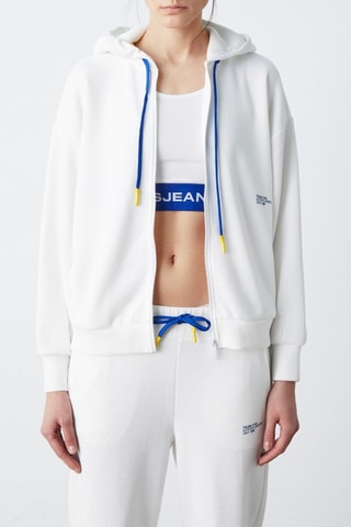 Sudadera con capucha - Blanco