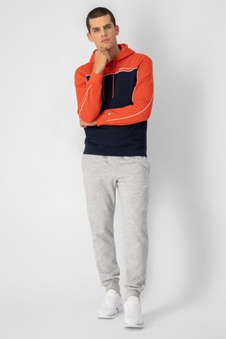 Sudadera con capucha - Naranja y azul marino