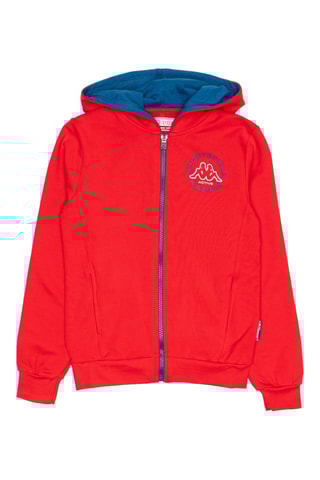 Conjunto de sudadera con capucha y pantalón de chándal  - Negro y rojo