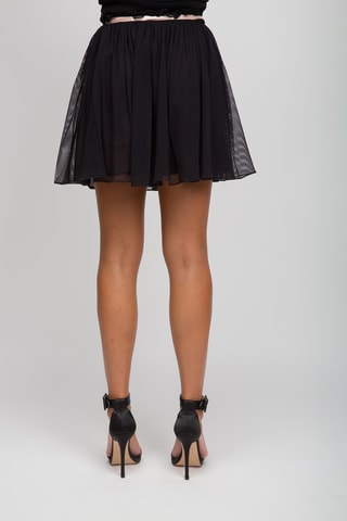 Falda evasé - Negro