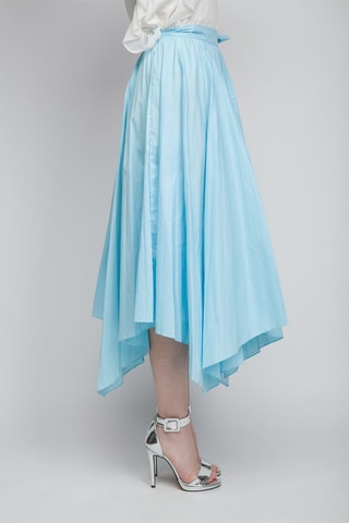 Falda plisada - Azul