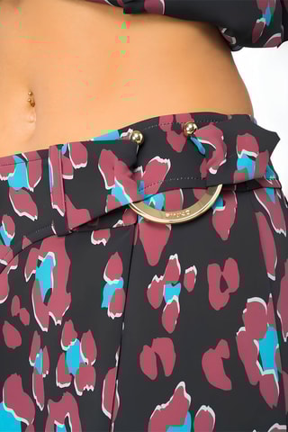 Falda cruzada - Negro