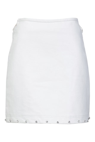 Falda recta - Blanco