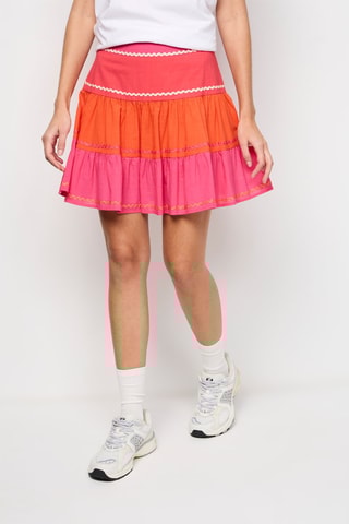 Minifalda - Rosa y naranja