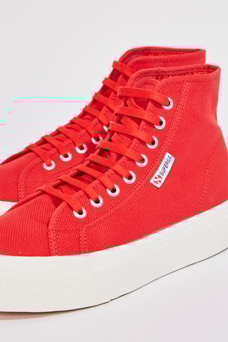 Hoge platform gympen - Rood