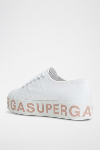 Platform Sneakers - Wit en Roze