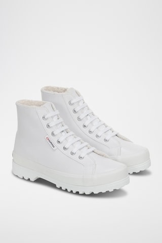 Hoge Leren Sneakers - Wit