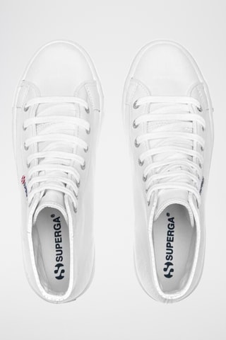 Hoge Leren Sneakers - Wit