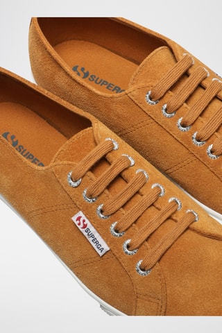 Leren Platform Sneakers - Bruin