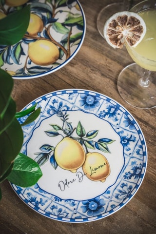 6 platos de postre de cerámica - 19 cm