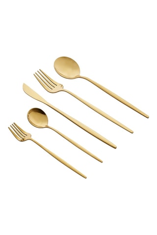 Cubertería de acero inoxidable - 30 piezas