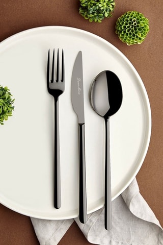 Cubertería de acero inoxidable Allerga Titanium - 36 piezas