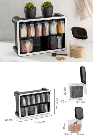 Organizador de especias sin BPA - 10 piezas
