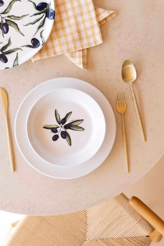 6 platos llanos de cerámica - 20 cm