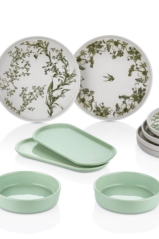 Vajilla de cerámica para el desayuno - 14 piezas