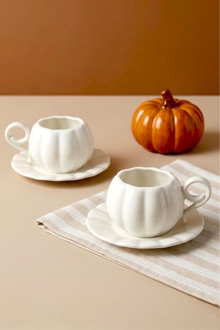 Juego de café de porcelana - 2 personas