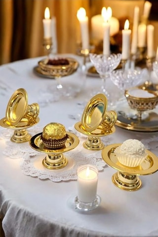 6 fuentes - 7 x 7 x 3,8 cm