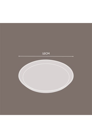 2 platos llanos - 12 x 12 x 1,5 cm