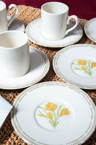 Juego de café de porcelana - 6 personas