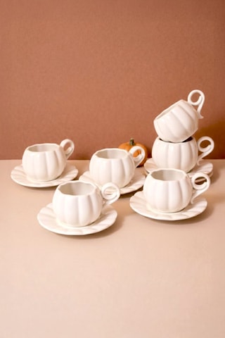 Juego de café de porcelana - 6 personas