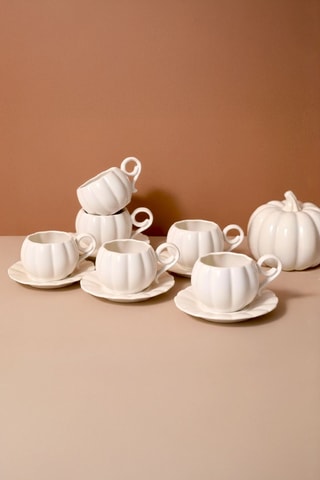 Juego de café de porcelana - 6 personas