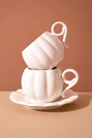 Juego de café de porcelana - 6 personas