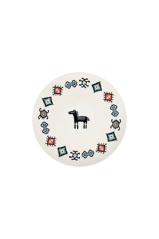 6 platos de postre de porcelana - 20 cm