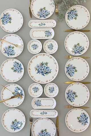 Vajilla para el desayuno de cerámica - 21 piezas