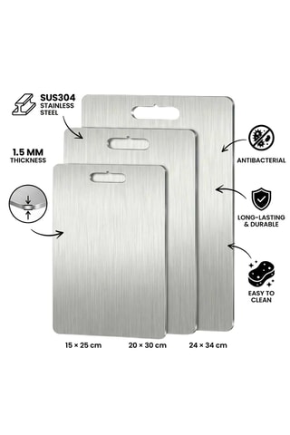 3 tablas para cortar de acero inoxidable