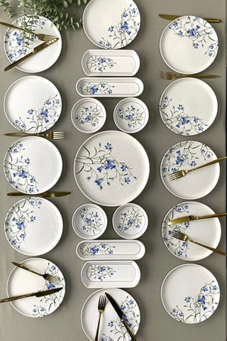 Vajilla para el desayuno de cerámica - 21 piezas