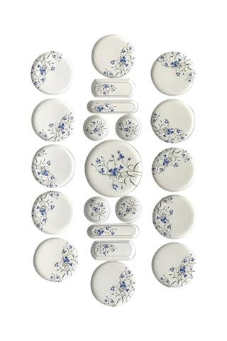 Vajilla para el desayuno de cerámica - 21 piezas