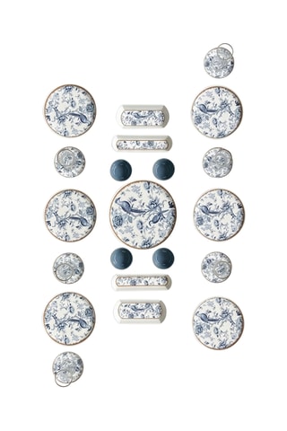 Vajilla para el desayuno de cerámica - 21 piezas