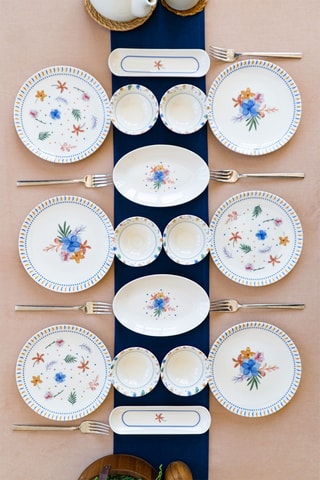 Vajilla para el desayuno de porcelana - 20 piezas