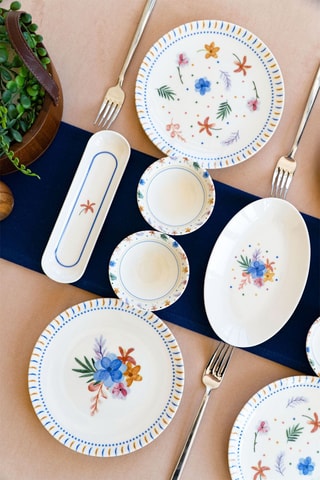 Vajilla para el desayuno de porcelana - 20 piezas