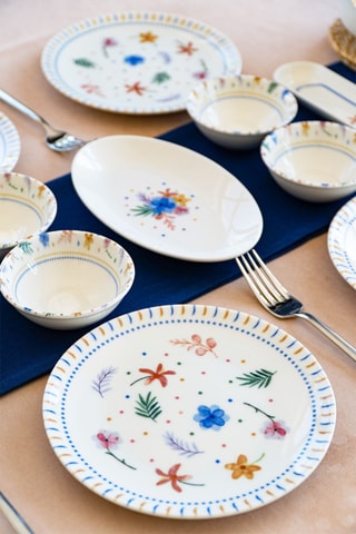 Vajilla para el desayuno de porcelana - 20 piezas