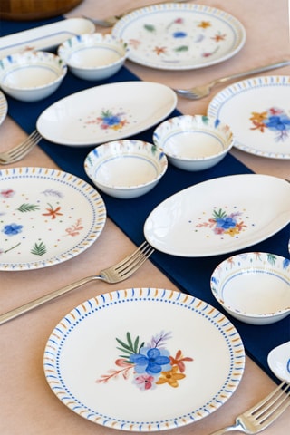 Vajilla para el desayuno de porcelana - 20 piezas