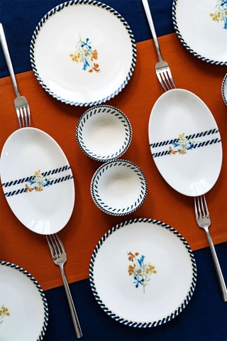 Vajilla para el desayuno de porcelana - 20 piezas