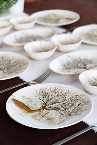 Vajilla para el desayuno de porcelana - 20 piezas