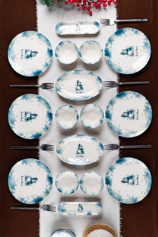 Vajilla para el desayuno de porcelana - 20 piezas