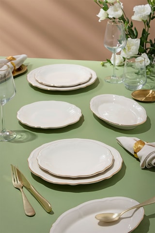 Vajilla de porcelana - 18 piezas