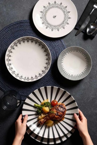 Vajilla de porcelana - 24 piezas