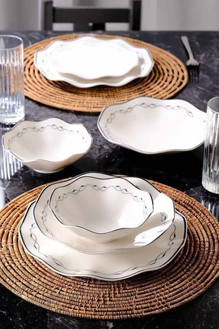 Vajilla de porcelana - 24 piezas