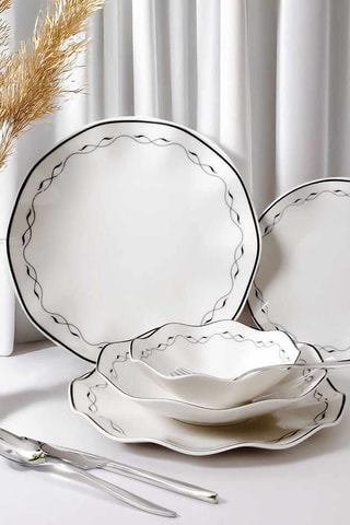 Vajilla de porcelana - 24 piezas