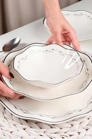 Vajilla de porcelana - 24 piezas