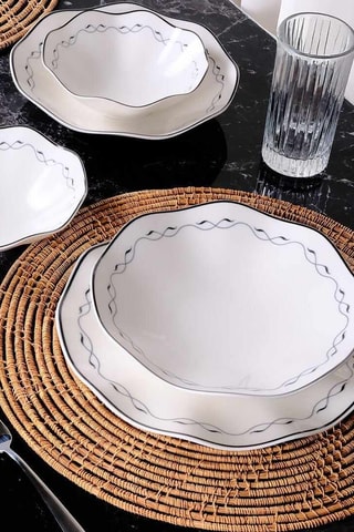 Vajilla de porcelana - 24 piezas