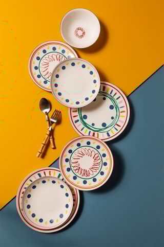 Vajilla de porcelana - 24 piezas