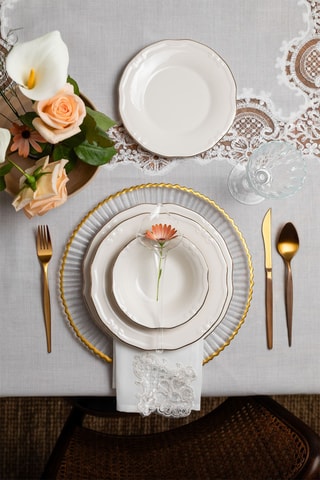 Vajilla de porcelana - 24 piezas