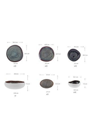 Service en céramique - 55 pièces