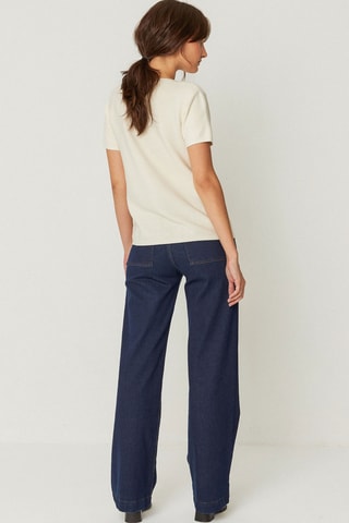 T-shirt em algodão biológico Bidari - Bege