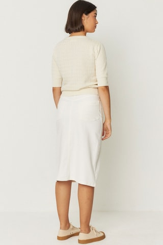 Top em algodão biológico Muike - Bege